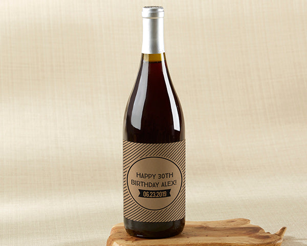 Personalized Wine Bottle Labels - Boozy Birthday Alternate Image 2, Kate Aspen | Wine Bottle Labels