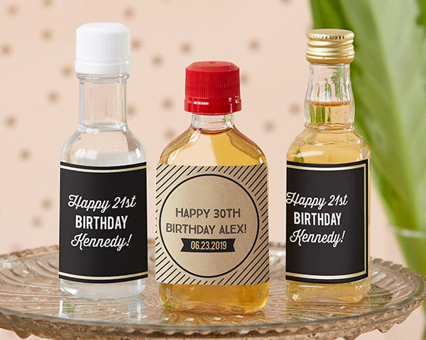 Personalized Mini Liquor Labels - Boozy Birthday Alternate Image 2, Kate Aspen | Personalized Sticker