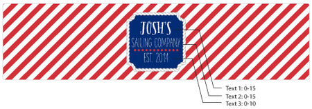 Personalized Water Bottle Labels - Kate's Nautical Birthday Collection Alternate Image 2, Kate Aspen | Water Bottle Labels