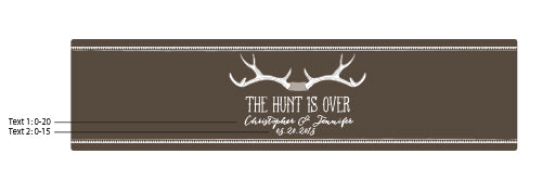 Personalized Water Bottle Labels  - The Hunt Is Over Alternate Image 2, Kate Aspen | Water Bottle Labels