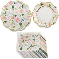 Thumbnail for Pink Floral Brunch 62 piece Tableware Set (16 guests) | 00264NA-KIT