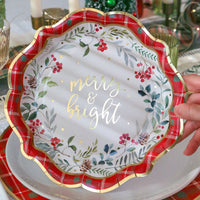 Christmas Tableware Set - 7” Plate (set of 16), 9” Plate (set of 16), and Napkin (set of 30) | Kate Aspen | Alternate Image 3