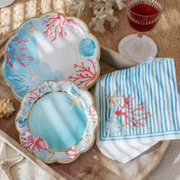 Beach Party Tableware Set - 7” Plate (set of 16), 9” Plate (set of 16), and Napkin (set of 30) Alternate Image 4 Kate Aspen | Tableware