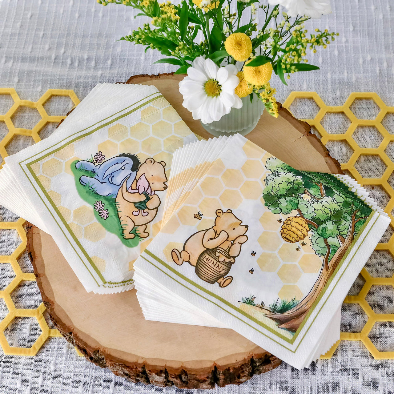 Honey Bear 78 Piece Party Tableware Set - (16 Guests) Alternate Image 3 Kate Aspen | Tableware
