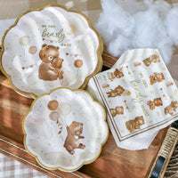 62 pcs We Can Bearly Wait Tableware Set Alternate Image 4 Kate Aspen | Tableware