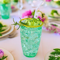 23 oz Hammered Teal Acrylic Cups, Set of 8