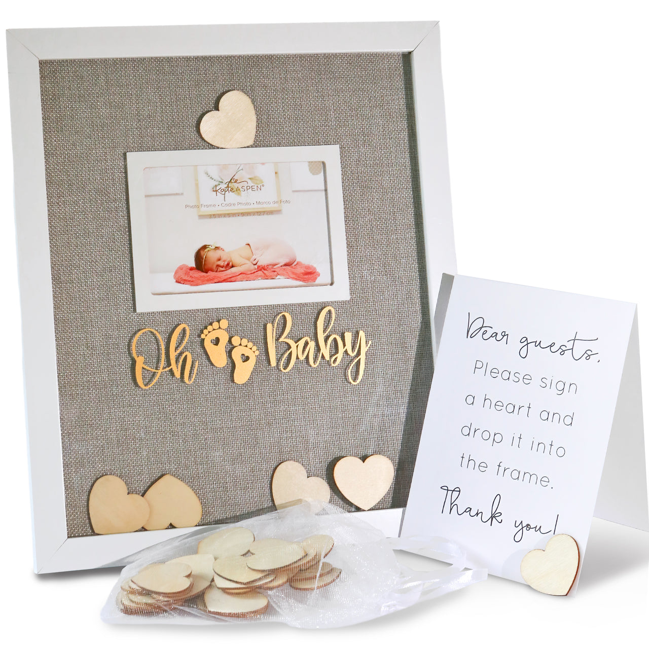 Oh Baby Guest Book Alternative - Frame