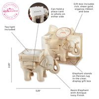 Thumbnail for Lucky Elephant Antique Ivory - Finish Tea Light Holder