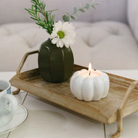 2-in-1 Pumpkin Tealight/Candlestick Holder (Set of 6) - White | Kate Aspen | Alt Image 3
