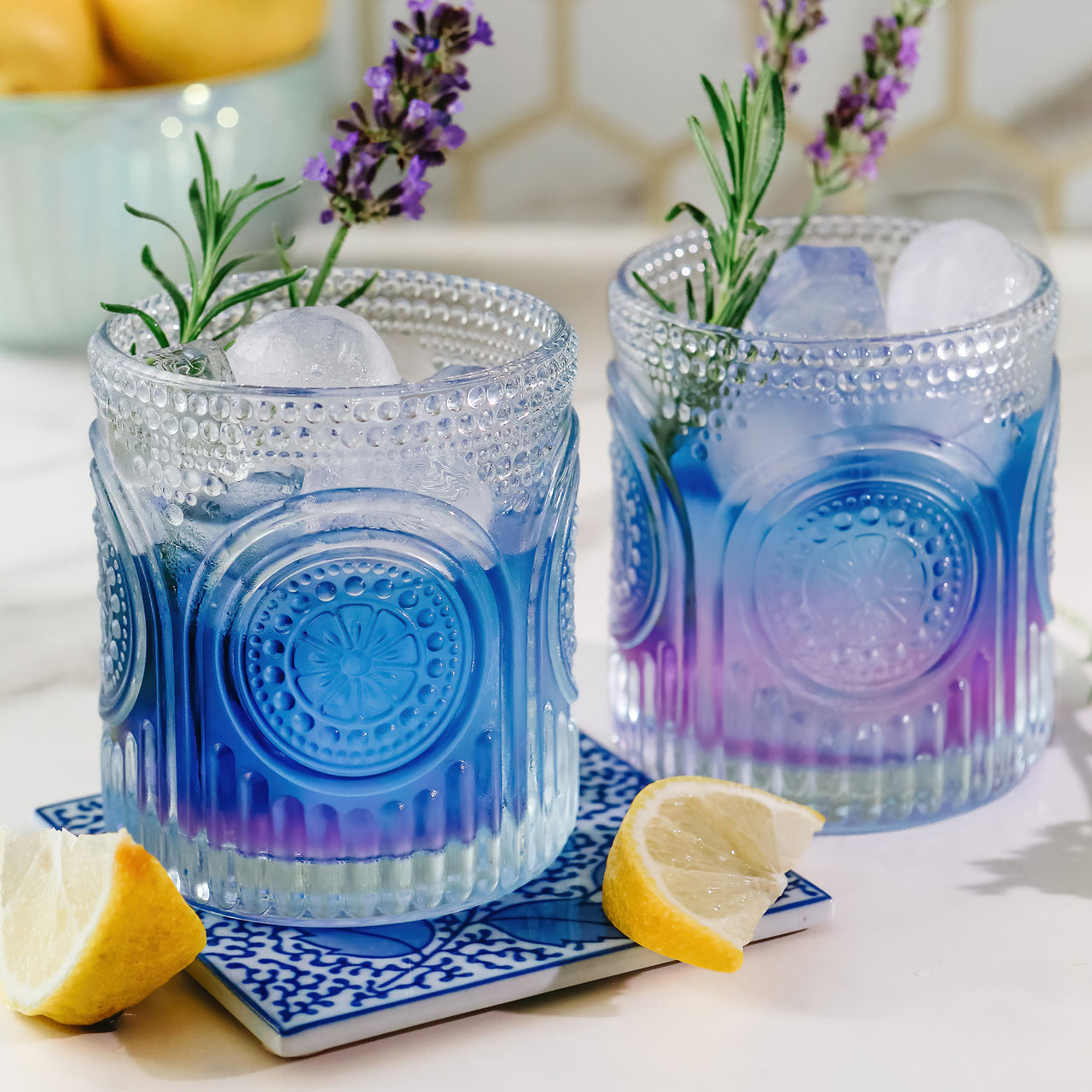 Eternal Night 8 - Piece 13oz. Glass Drinking Glass Glassware Set