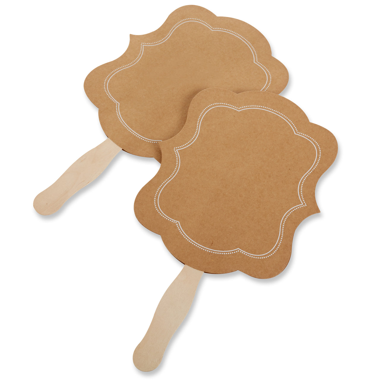 Kraft Hand Fan (Set of 20) (Personalization Available)