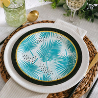 Tropical Chic 9 in. Premium Paper Plates (Set of 8)
