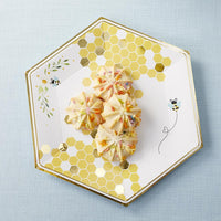 Thumbnail for Sweet as Can Bee 9 in. Premium Paper Plates (Set of 16) Alternate Image 2, Kate Aspen | Paper Plate