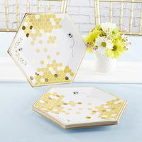 Thumbnail for Sweet as Can Bee 9 in. Premium Paper Plates (Set of 16) Alternate Image 4, Kate Aspen | Paper Plate