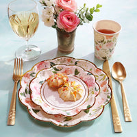 Thumbnail for Pink Floral Brunch 62 piece Tableware Set (16 guests) | 00264NA-KIT