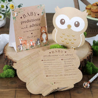 Woodland Baby Shower Advice Card Set Main Image, Kate Aspen | Games and Advice Cards