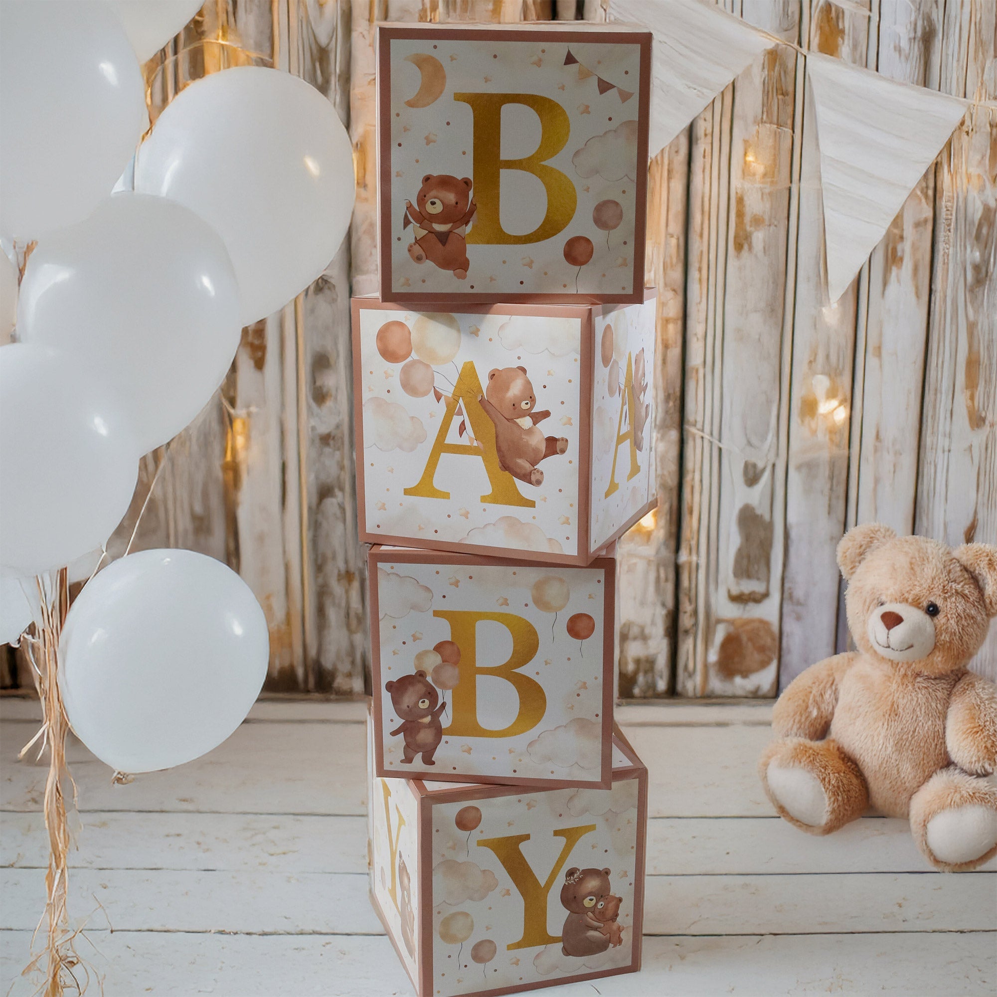 We Can Bearly Wait Baby Block Boxes – Kate Aspen