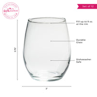 Thumbnail for 9 oz. Stemless Wine Glass - DIY (Set of 12)