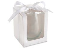 Thumbnail for White 15 oz. Glassware Gift Box with Ribbon