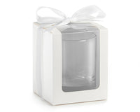 Thumbnail for White 9 oz. Glassware Gift Box with Ribbon