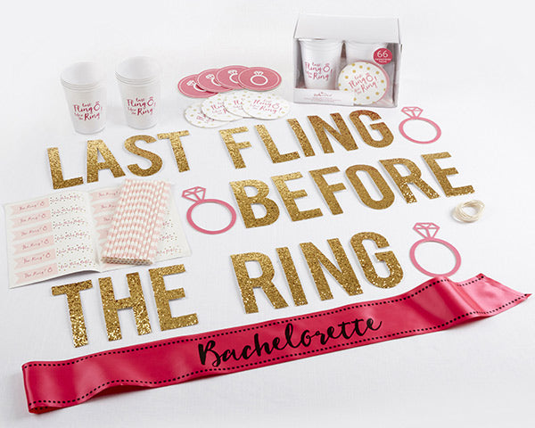 Last Fling Before the Ring 66 Piece Bachelorette Party Kit