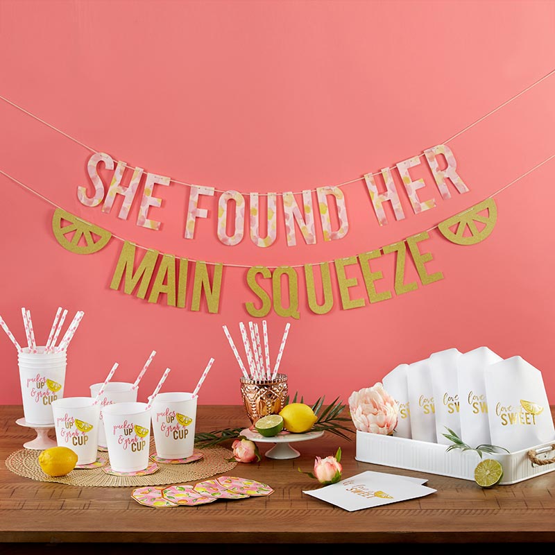 She Found Her Main Squeeze 49 Piece Party Kit Main Image, Kate Aspen | Party Kit