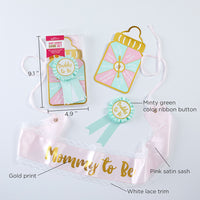 Thumbnail for Baby Shower Belly Sash & Game Set Alternate Image 2, Kate Aspen | Party Kit