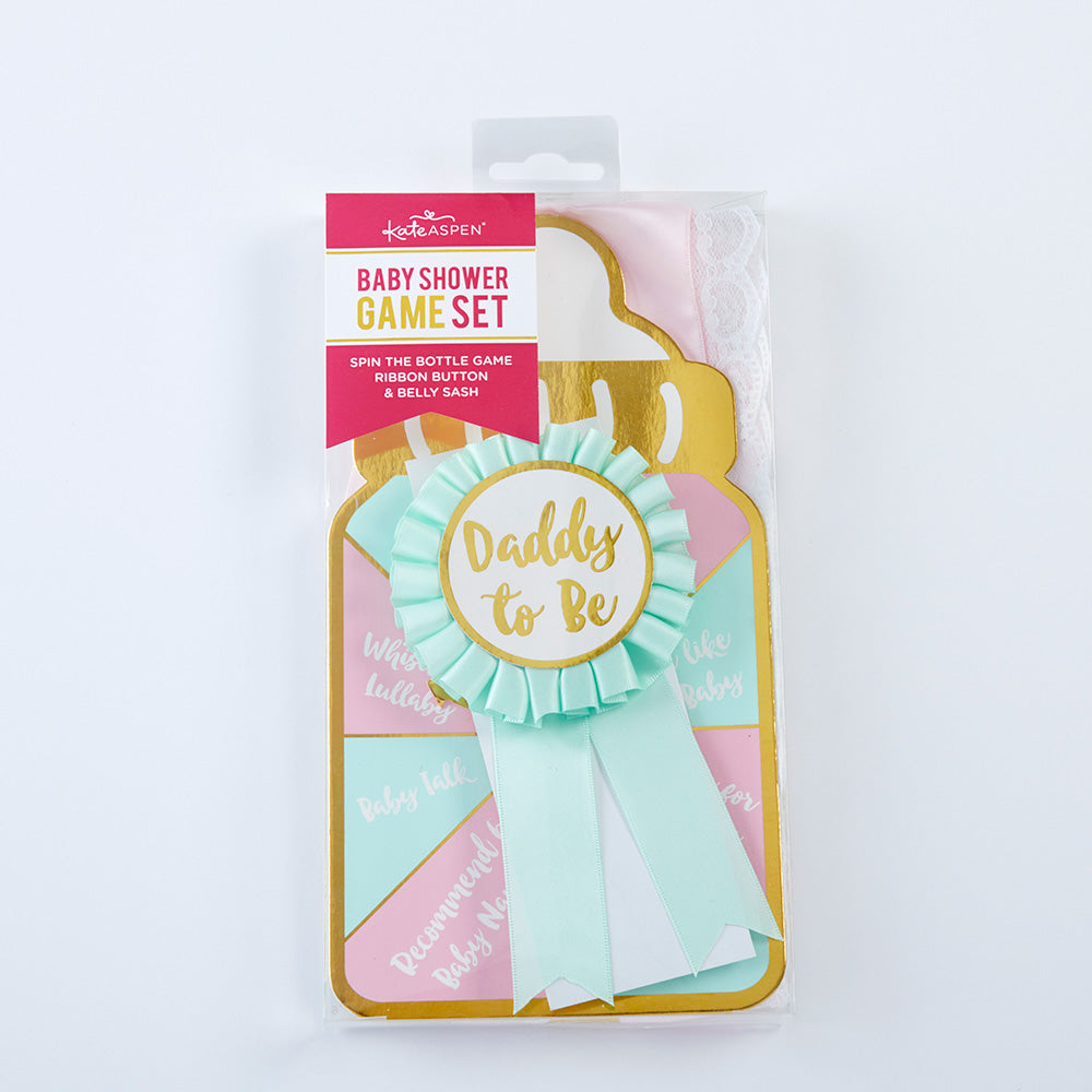 It's a Girl Award Ribbon & Belly Sash Baby Shower Accessory Kit