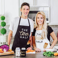Thumbnail for Other Half & Better Half Couples Apron Gift Set