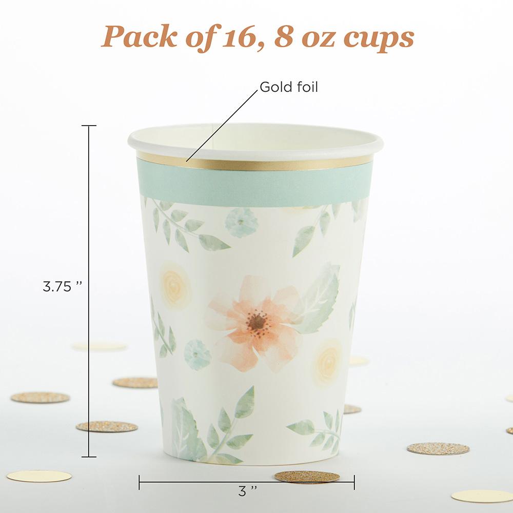 Geometric Floral Party Tableware Set