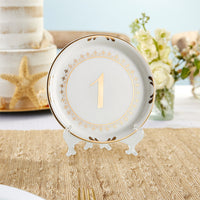 Thumbnail for Tea Time Vintage Plate Table Numbers (1-6) Alternate Image 7, Kate Aspen | Table Numbers