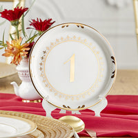 Thumbnail for Tea Time Vintage Plate Table Numbers Bundle (1-12) Alternate Image 3, Kate Aspen | Table Numbers