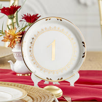 Thumbnail for Tea Time Vintage Plate Table Numbers (1-6) Alternate Image 4, Kate Aspen | Table Numbers