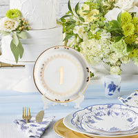 Thumbnail for Tea Time Vintage Plate Table Numbers (1-6) Alternate Image 6, Kate Aspen | Table Numbers
