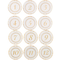Thumbnail for Tea Time Vintage Plate Table Numbers Bundle (1-12) Alternate Image 6, Kate Aspen | Table Numbers
