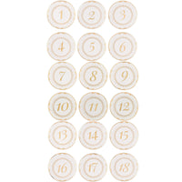 Thumbnail for Tea Time Vintage Plate Table Numbers Bundle (1-18) Alternate Image 6, Kate Aspen | Table Numbers