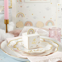 Thumbnail for Boho Rainbow Baby 62 Piece Party Tableware Set (16 Guests) Alternate Image 7, Kate Aspen | Tableware