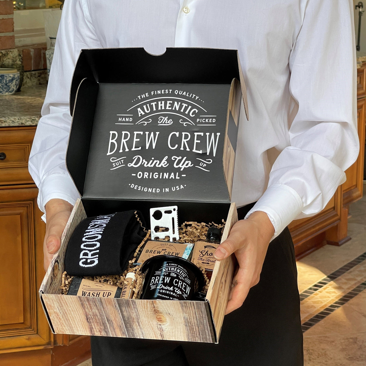 Brew Crew Groomsman Gift Box Kit Alternate Image 2, Kate Aspen | Gift Set