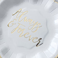 Thumbnail for Always & Forever 72 Piece Party Tableware Set (24 Guests) Alternate Image 3, Kate Aspen | Party Kit