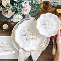 Thumbnail for The Adventure Begins 72 Piece Party Tableware Set (24 Guests) Alternate Image 2, Kate Aspen | Party Kit