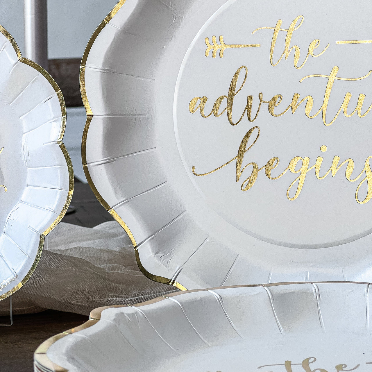 The Adventure Begins 72 Piece Party Tableware Set (24 Guests) Alternate Image 4, Kate Aspen | Party Kit