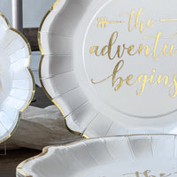 Thumbnail for The Adventure Begins 72 Piece Party Tableware Set (24 Guests) Alternate Image 4, Kate Aspen | Party Kit