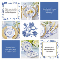 Thumbnail for Blue Willow 62 Piece Party Tableware Set (16 guests) Alternate Image 5 - Kate Aspen
