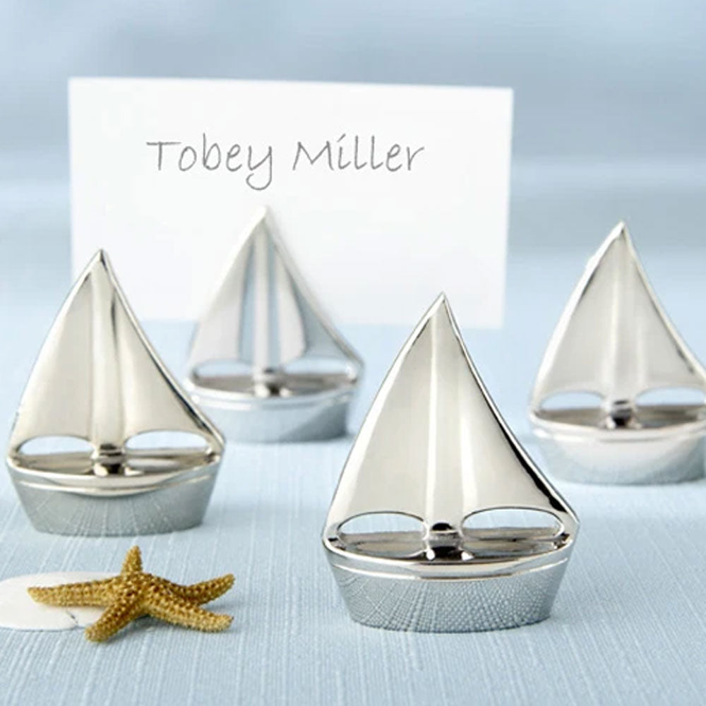 Shining Sails Silver Place Card Holder (Set of 4)