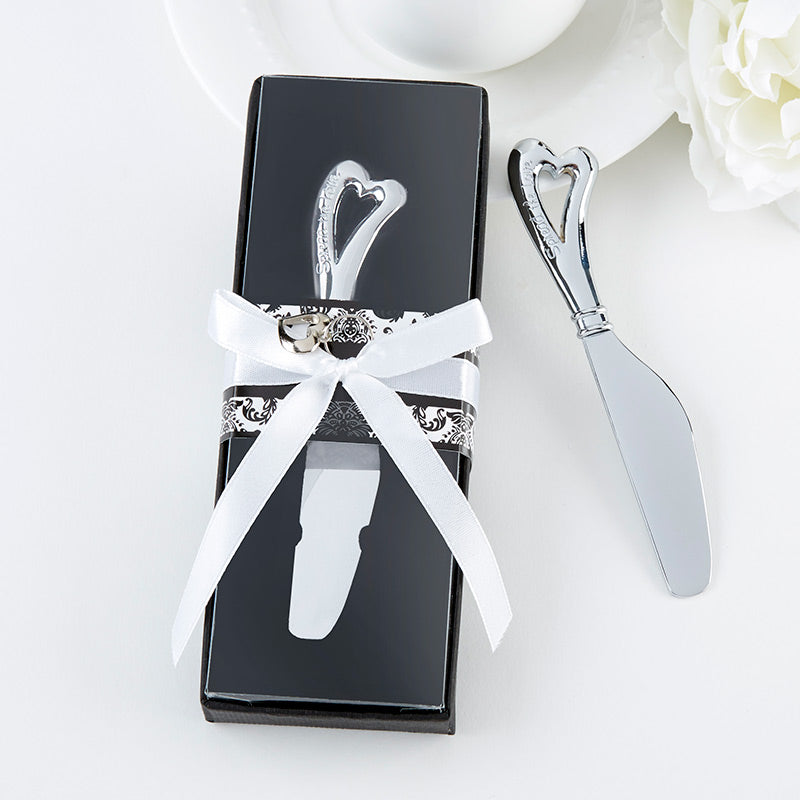 Spread the Love Chrome Spreader with Heart Shaped Handle