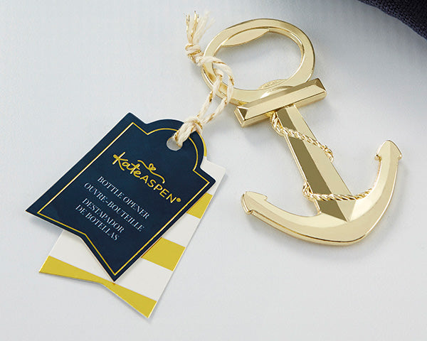Gold Nautical Anchor Bottle Opener