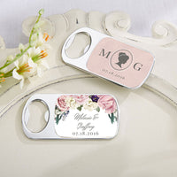 Thumbnail for Personalized Silver Bottle Opener - English Garden