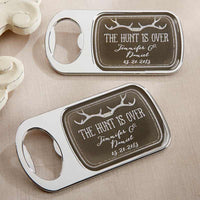 Thumbnail for Personalized Silver Bottle Opener - The Hunt Is Over