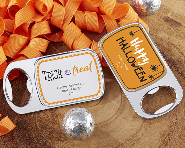 Personalized Silver Bottle Opener - Halloween