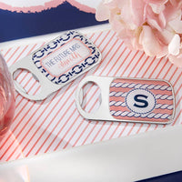 Thumbnail for Personalized Silver Bottle Opener - Nautical Bridal Shower